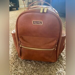 Itzy Ritzy Cognac Mini Diaper Bag